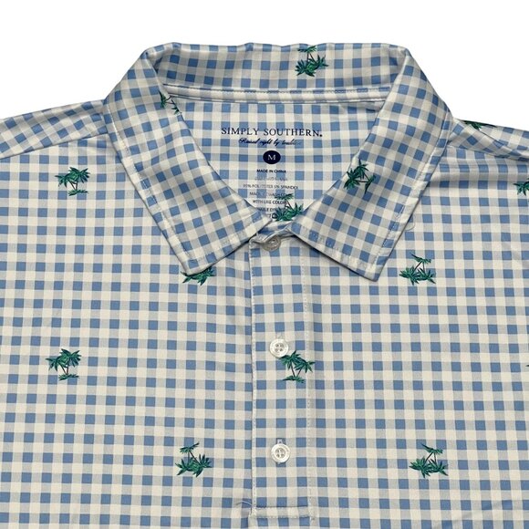 Simply Southern Men's Pattern Polo Size Medium - Picture 2 of 5